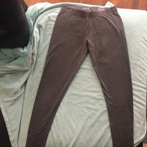 Garage grey cozy mid-rise leggings